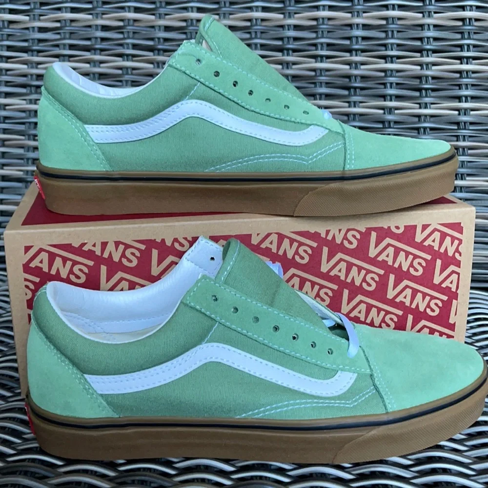 Vans Old Skool Gum Basil/True White WMNS - Picture 1 of 16
